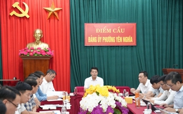 Phường Yên Nghĩa tổ chức kiểm điểm tiến độ thực hiện Dự án đầu tư xây dựng đường Đê Tả Đáy