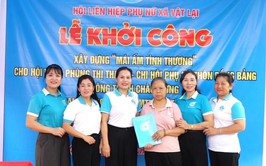 Hội LHPN xã Vật Lại khởi công xây dựng nhà mái ấm tình thương cho hội viên có hoàn cảnh khó khăn