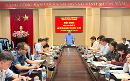 Thường trực Đảng ủy xã làm việc với Ban Quản lý dự án đầu tư - hạ tầng xã