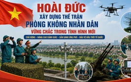 Hoài Đức xây dựng thế trận phòng không nhân dân vững chắc trong tình hình mới
