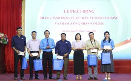 CÔNG ĐOÀN XÃ SÓC SƠN PHÁT ĐỘNG THÁNG CÔNG NHÂN VÀ THÁNG HÀNH ĐỘNG VỀ AN TOÀN, VỆ SINH LAO ĐỘNG NĂM 2026
