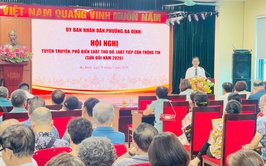 Phường Ba Đình tổ chức Hội nghị tuyên truyền, phổ biến Luật Thủ đô và Luật Tiếp cận thông tin sửa đổi năm 2026