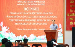 Xã Chương Dương giao ban dư luận xã hội, định hướng công tác tuyên truyền, giải phóng mặt bằng