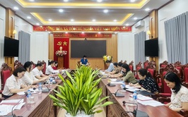 Ban Tổ chức các Cuộc thi xã Phúc Lộc nghe báo cáo tiến độ thực hiện