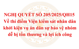 Phổ biến Nghị quyết số 205/2025/QH15 về thí điểm Viện kiểm sát nhân dân khởi kiện vụ án dân sự bảo vệ nhóm dễ bị tổn thương và lợi ích công