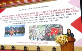 Phường Hà Đông triển khai thực hiện Chỉ thị số 09-CT/TU và Quy định số 11-QĐ/TU của Thành uỷ Hà Nội