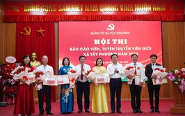 Xã Tây Phương tổ chức Hội thi Báo cáo viên, Tuyên truyền viên giỏi năm 2026