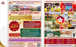 THÔNG BÁO TUYỂN SINH NĂM HỌC 2026 – 2027
Trường Tiểu học, THCS & THPT Nguyễn Trực L.N.I