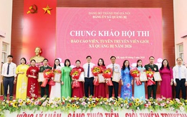 Sôi nổi Hội thi Báo cáo viên, Tuyên truyền viên giỏi xã Quảng Bị năm 2026