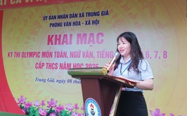 TRUNG GIÃ TỔ CHỨC KỲ THI OLYMPIC CÁC MÔN TOÁN, NGỮ VĂN, TIẾNG ANH CẤP THCS CHO HỌC SINH KHỐI 6,7,8