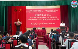UBND XÃ HƯNG ĐẠO TỔ CHỨC THÀNH CÔNG PHIÊN ĐẤU GIÁ QUYỀN SỬ DỤNG ĐẤT ĐỐI VỚI 19 LÔ ĐẤT THUỘC DỰ ÁN ĐG31 THÔN YÊN QUÁN