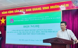 Hát Môn thành lập Ban đại diện Hội đồng quản trị Ngân hàng Chính sách xã hội xã
