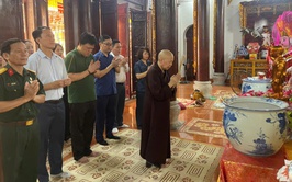 Phường Yên Sở thăm, chúc mừng đại lễ Phật Đản Phật lịch 2570 - Dương lịch 2026 tại chùa Sở Thượng