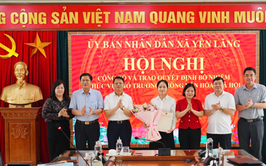 Yên Lãng công bố quyết định bổ nhiệm Phó Trưởng phòng Văn hóa - Xã hội