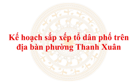 Phường Thanh Xuân triển khai Kế hoạch sắp xếp tổ dân phố trên địa bàn giai đoạn 2026