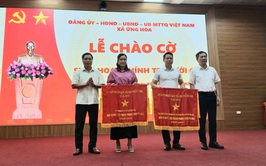 ỨNG HÒA TRAO CỜ THI ĐUA CỦA THÀNH PHỐ VÀ TRIỂN KHAI NHIỆM VỤ TRỌNG TÂM THÁNG 6/2026.