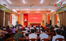 Xã Kiều Phú tổ chức sơ duyệt diễn tập tác chiến trong khu vực phòng thủ năm 2026