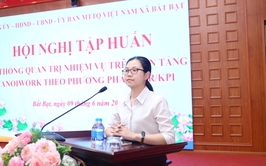 Hội nghị tập huấn sử dụng Hệ thống quản trị thực thi nhiệm vụ và đánh giá cán bộ gắn với đo lường hiệu suất công việc (OKR/KPI)