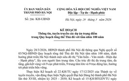 PHƯỜNG HỒNG HÀ TĂNG CƯỜNG TUYÊN TRUYỀN DỰ ÁN TRỤC ĐẠI LỘ CẢNH QUAN SÔNG HỒNG