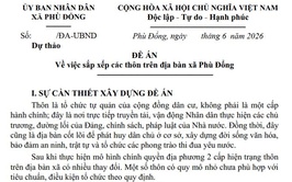 Xin ý kiến về Đề án sắp xếp các thôn trên địa bàn xã Phù Đổng