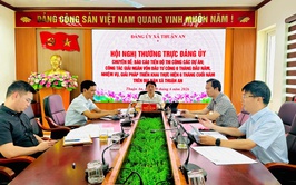 Hội nghị Thường trực Đảng ủy xã chuyên đề về tiến độ thi công các dự án và công tác giải ngân vốn đầu tư công trên địa bàn