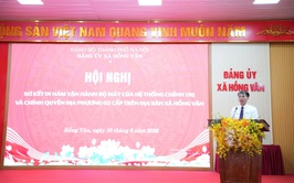 Xã Hồng Vân sơ kết 01 năm thực hiện mô hình chính quyền địa phương 2 cấp và trao giải cuộc thi chính luận về bảo vệ nền tảng tư tưởng của Đảng năm 2026