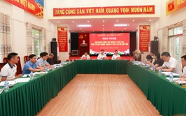 Đảng ủy xã Đại Xuyên nghe báo cáo công tác quản lý đất đai, trật tự xây dựng và quản lý các cơ sở giết mổ trên địa bàn