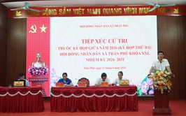 Đơn vị bầu cử số 7 HĐND xã tiếp xúc cử tri trước kỳ họp thường lệ giữa năm 2026