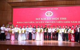 Sôi nổi Hội thi Báo cáo viên, Tuyên truyền viên giỏi tại Vân Đình