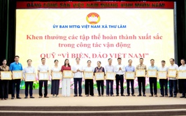Ủy ban MTTQ Việt Nam xã Thư Lâm tổ chức Hội nghị Tổng kết vận động Ủng hộ Quỹ Vì biển đảo Việt Nam và triển khai kế hoạch vận động Ủng hộ Quỹ Đền ơn đáp nghĩa năm 2026