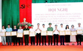 UBND XÃ PHÚC SƠN TỔ CHỨC HỘI NGHỊ TỔNG KẾT THI HÀNH PHÁP LUẬT VỀ QUỐC PHÒNG – AN NINH VÀ CÔNG BỐ QUYẾT ĐỊNH KHEN THƯỞNG
