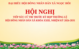 Hội nghị tiếp xúc cử tri trước Kỳ họp thứ hai HĐND xã Ngọc Hồi khóa XXIII, nhiệm kỳ 2026-2031