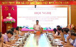 UBND xã Thanh Trì triển khai hướng dẫn lấy ý kiến nhân dân phục vụ xây dựng Đề án sắp xếp, sáp nhập thôn