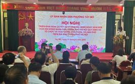 Phường Tây Mỗ triển khai thực hiện Phương án sắp xếp tổ dân phố trên địa bàn