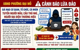 UBND PHƯỜNG ĐẠI MỖ CẢNH BÁO THỦ ĐOẠN LỪA ĐẢO TUYỂN NGƯỜI MẪU NHÍ, CẦU THỦ NHÍ, ĐẠI DIỆN THƯƠNG HIỆU TRÊN MẠNG XÃ HỘI
