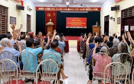 TDP Vực: 100% cử tri nhất trí với Đề án sắp xếp, tổ chức lại các tổ dân phố trên địa bàn phường