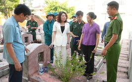Khảo sát thực địa các mộ liệt sĩ chưa xác định được thông tin an táng phục vụ lấy mẫu giám định AND