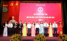 Sơn Tây giành giải Nhì tại sơ khảo Hội thi Báo cáo viên giỏi cấp thành phố cụm 11