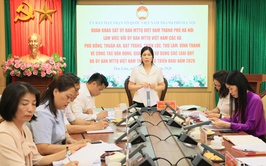 Đoàn khảo sát của Ủy ban MTTQ Việt Nam thành phố Hà Nội làm việc với các xã Phù Đổng, Thuận An, Bát Tràng, Thiên Lộc, Thư Lâm và Vĩnh Thanh về công tác vận động, quản lý và sử dụng các loại Quỹ