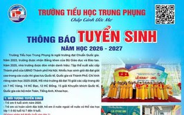  THÔNG BÁO TUYỂN SINH LỚP 1 - NĂM HỌC 2026 - 2027 