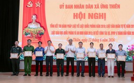 XÃ ỨNG THIÊN TỔNG KẾT THI HÀNH CÁC LUẬT VỀ QUỐC PHÒNG, QUÂN SỰ VÀ SƠ KẾT NHIỆM VỤ QUỐC PHÒNG, QUÂN SỰ ĐỊA PHƯƠNG 6 THÁNG ĐẦU NĂM 2026
