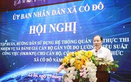 XÃ CỔ ĐÔ TỔ CHỨC TẬP HUẤN SỬ DỤNG HỆ THỐNG HANOIWORK GẮN VỚI ĐÁNH GIÁ HIỆU SUẤT CÔNG VIỆC THEO OKR/KPI