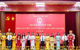 Hoài Đức đạt giải khuyến khích tại sơ khảo hội thi báo cáo viên, tuyên truyền viên giỏi cấp Thành phố năm 2026