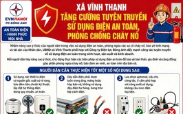 XÃ VĨNH THANH TĂNG CƯỜNG TUYÊN TRUYỀN SỬ DỤNG ĐIỆN AN TOÀN, PHÒNG CHỐNG CHÁY NỔ