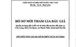HỒ SƠ MỜI THAM GIA ĐẤU GIÁ