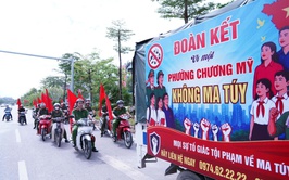 Công an phường Chương Mỹ tuyên truyền lưu động hưởng ứng Tháng hành động phòng, chống ma túy năm 2026
