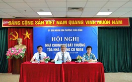 UBND phường Xuân Đỉnh tổ chức thành công Hội nghị bầu Ban quản trị tòa nhà chung cư N04B