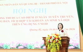Quảng Bị phát động cao điểm thi đua 15 ngày ra quân tuyên truyền, hướng dẫn tích hợp tài khoản an sinh xã hội trên ứng dựng VneID