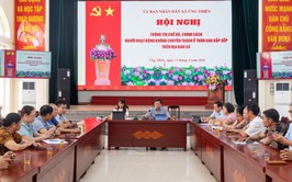 Ứng Thiên tổ chức hội nghị thông tin chế độ, chính sách đối với người hoạt động không chuyên trách ở thôn sau sắp xếp