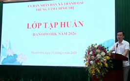 Xã Thanh Oai tập huấn sử dụng không gian làm việc số HanoiWork cho hơn 300 cán bộ, công chức, viên chức và người lao động